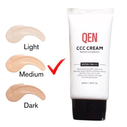 CCC voide SPF50 sävy medium. Suojaa, kosteuttaa ja jättää kauniin mattapinnan.